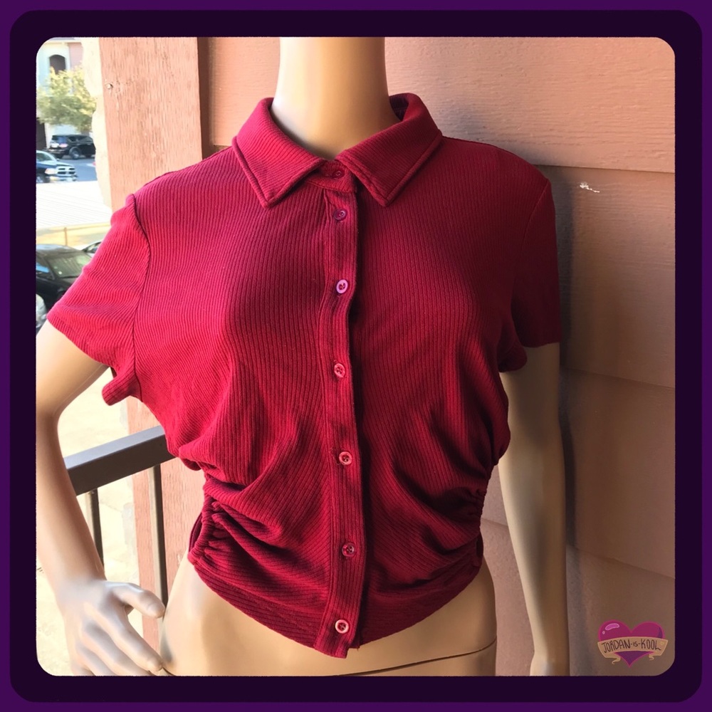 Fashion Nova Red Backless Top